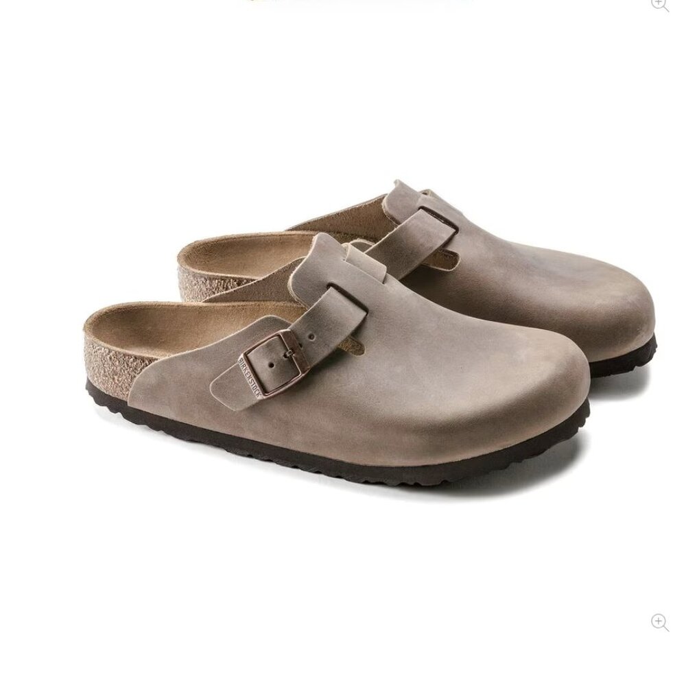 Birkenstock Clogs Boston Oiled Leather - Tobacco Brown - Size 43 - 10.5 US